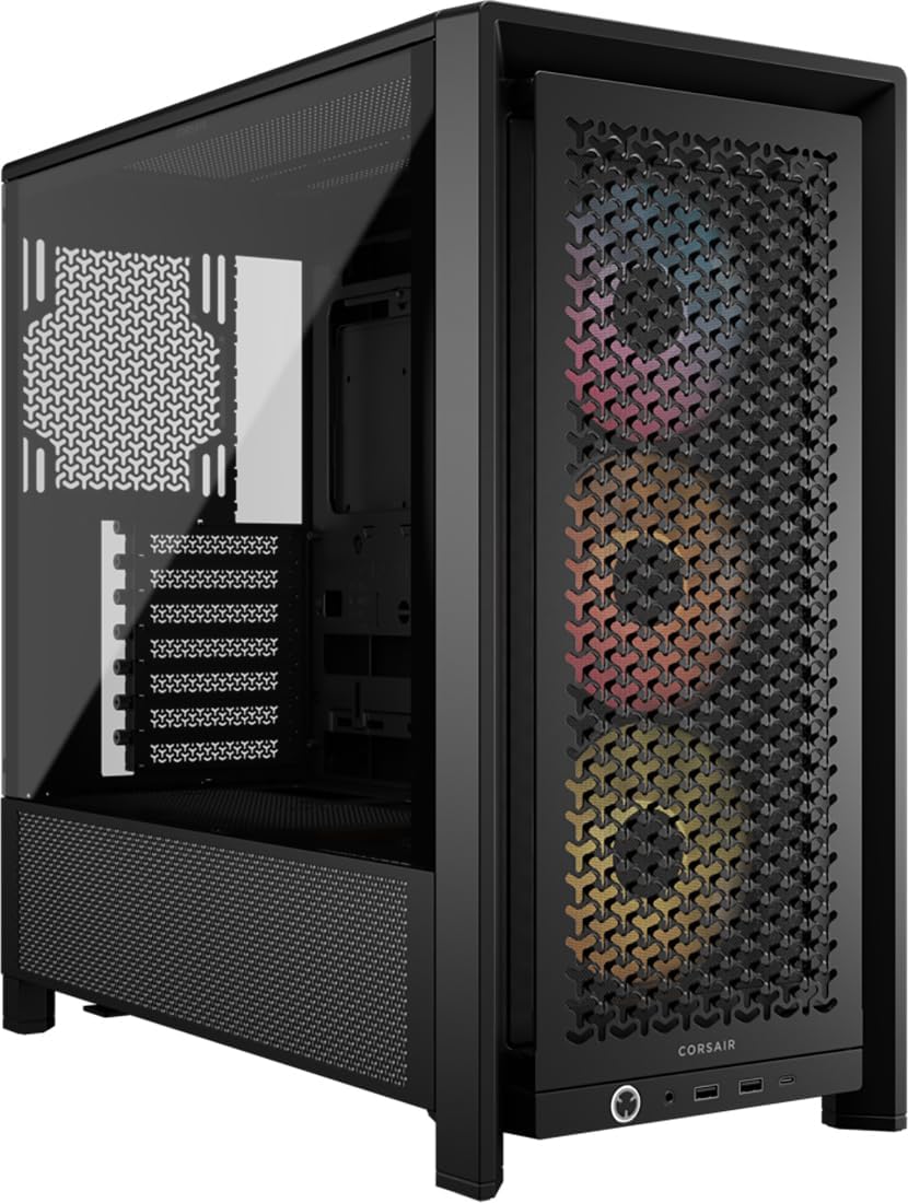 Gabinete Corsair FRAME 4000D RS ARGB ATX Vidrio Templado Negro