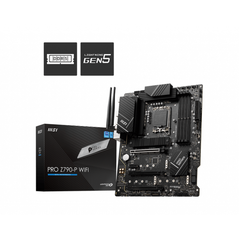 Placa Madre MSI PRO Z790-P WiFi ATX DDR5 WiFi6E LGA 1700 vista 3