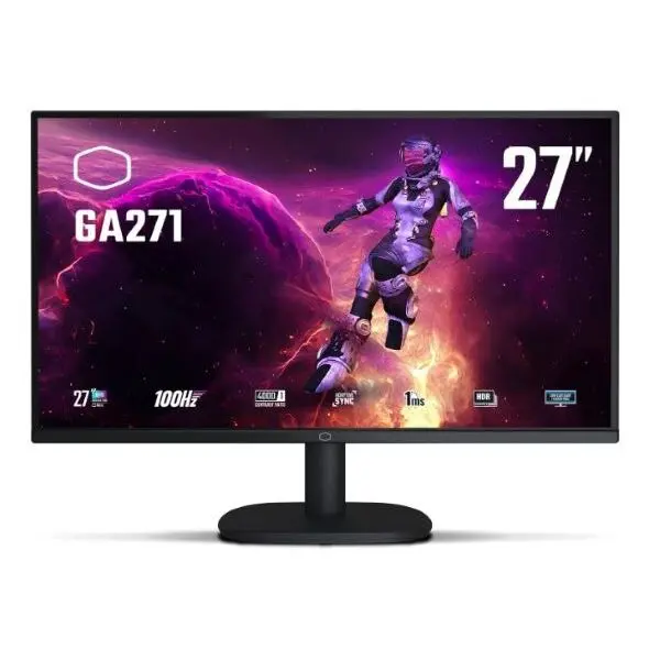 Monitor Gamer 27" (Plano) - Cooler Master GA271 - Quad HD (2560x1440) - 1 ms - 100 Hz - VA (CMI-GA271)