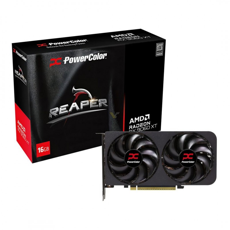 Tarjeta de Video PowerColor RX 9060 XT 16GB GDDR6 Reaper Dual Fan PCIe 5.0 vista 1