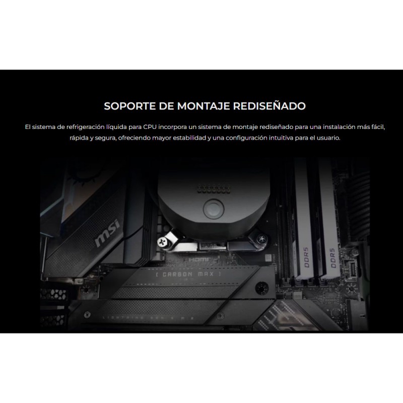 Refrigeración Líquida Lian Li HydroShift II LCD-S 360mm Blanco vista 4