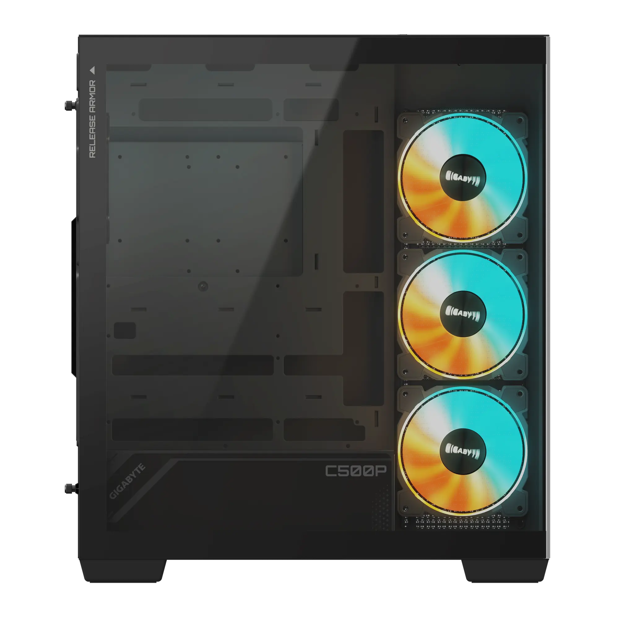 Gabinete GIGABYTE C500 Panoramic Stealth (Black Edition) vista 4