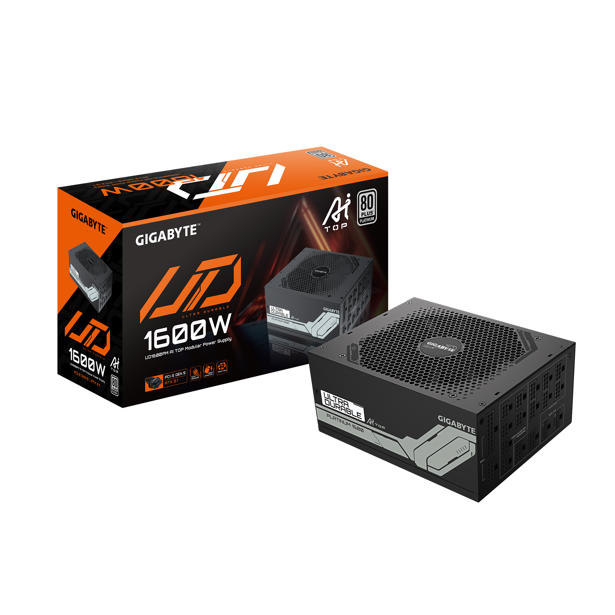 Fuente de Poder Gigabyte GP-UD1600PM PG5 – 1600W 80+ Platinum ATX 3.1