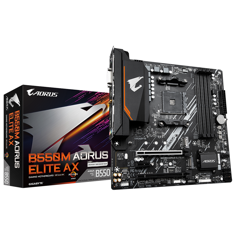 Placa Madre B550m Aorus Elite AX Micro ATX AM4 - Vista 5