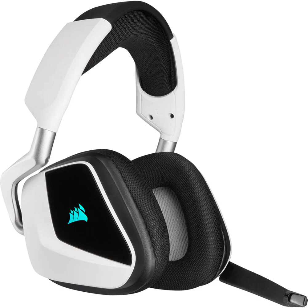 Audífonos Corsair Gamer VOID RGB ELITE Wireless Blanco - Vista 2