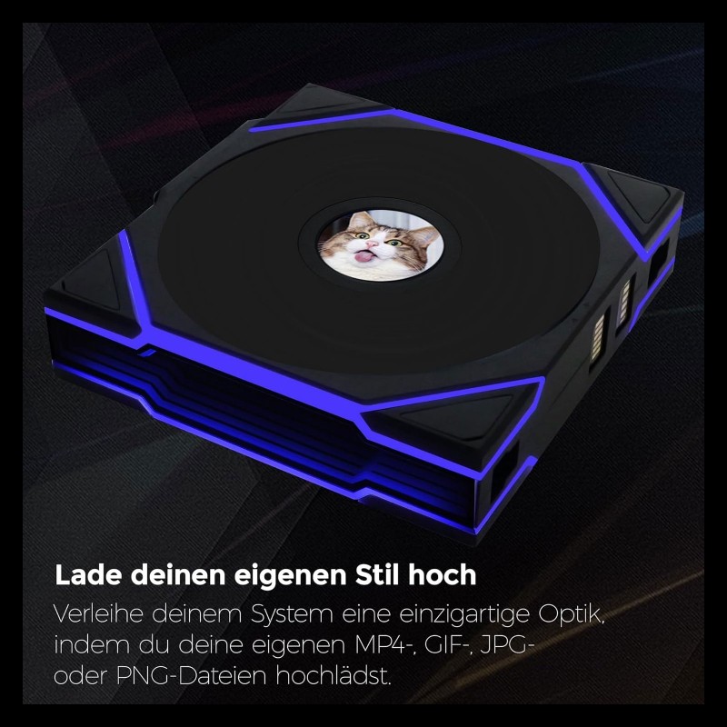 Ventilador Lian Li TL 120mm Wireless LCD Negro vista 2