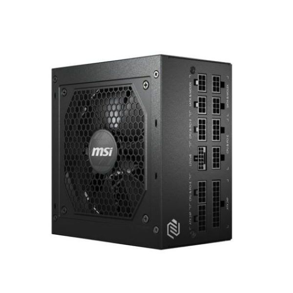 Fuente de Poder MSI MAG A850GL PCIE5 850W 80 Plus Gold ATX Modular vista 2