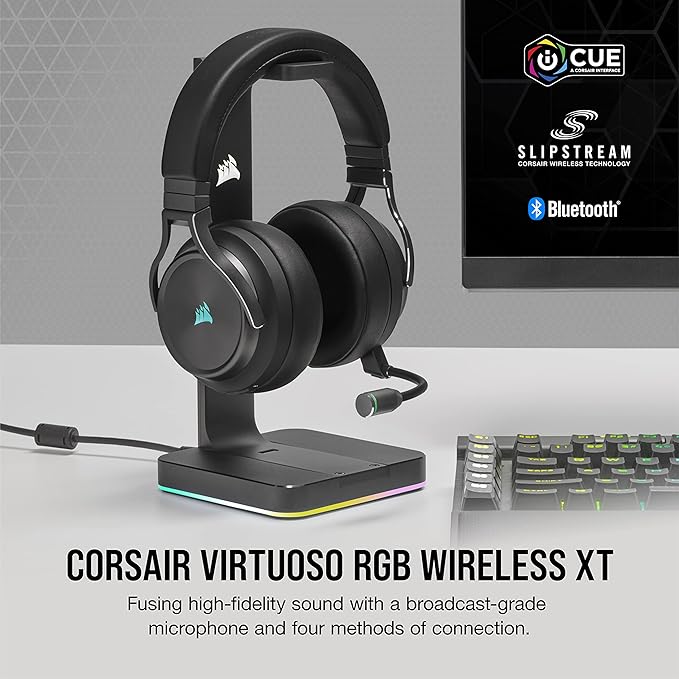 Auriculares para juegos de alta fidelidad VIRTUOSO RGB WIRELESS XT Slate vista 2