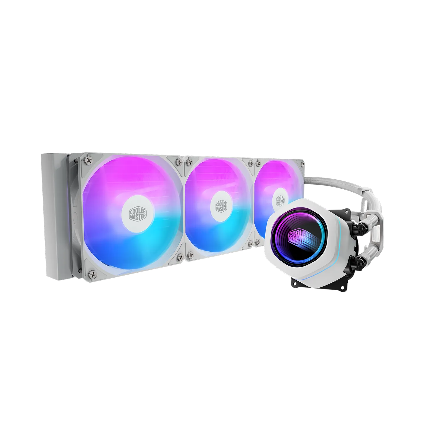 Refrigeración Líquida Cooler Master MasterLiquid Core Nex ARGB 360mm White Compatible Intel y AMD vista 1