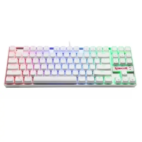 Teclado Gamer Redragon Kumara K552 RGB, TKL, Switch Red, Español, Blanco vista 3