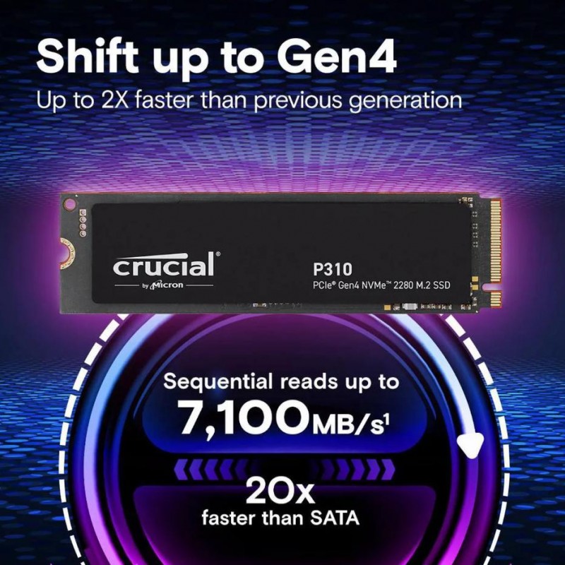 SSD NVMe Crucial P310 1TB PCIe 4.0