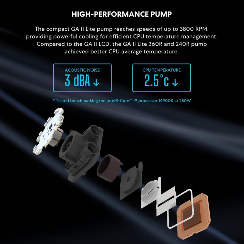 Refrigeración Líquida Lian Li Galahad II Lite 240P 240mm vista 2