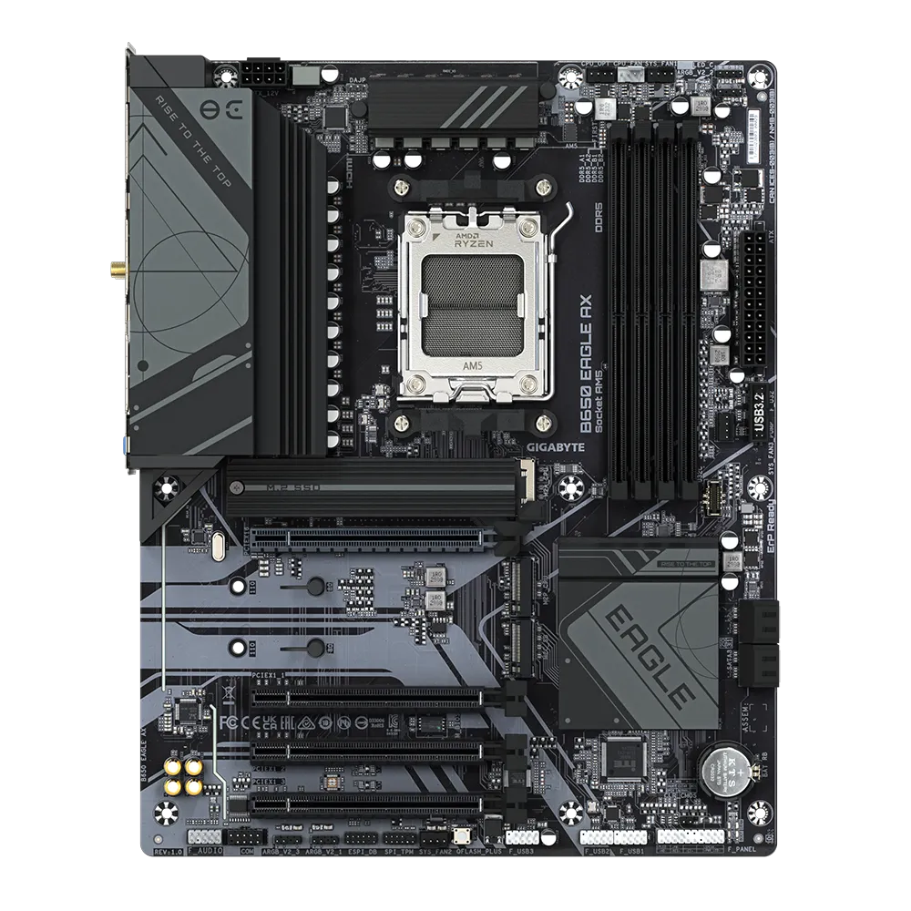 Placa Madre GIGABYTE B650 EAGLE AX – AM5, DDR5, PCIe 5.0, Wi-Fi 6E - Vista 2