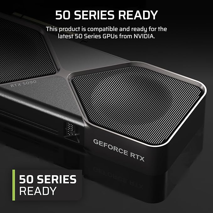 Fuente de Poder Corsair RM1000e 1000W — ATX 3.1, Modular, 12V-2×6, Cybenetics Gold vista 2