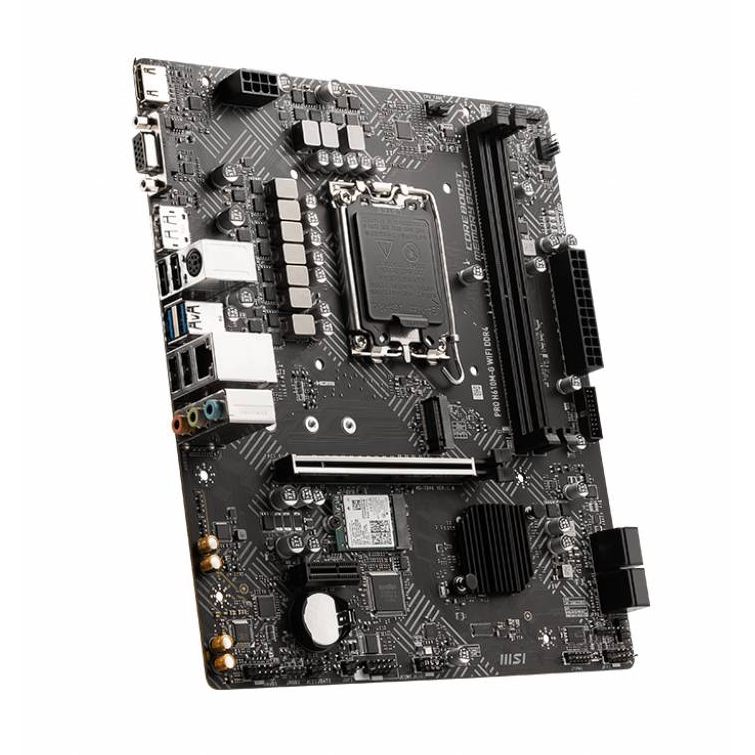 Placa Madre MSI PRO H610M-G WIFI LGA 1700 DDR5 M.2 HDMI DisplayPort m-ATX vista 2