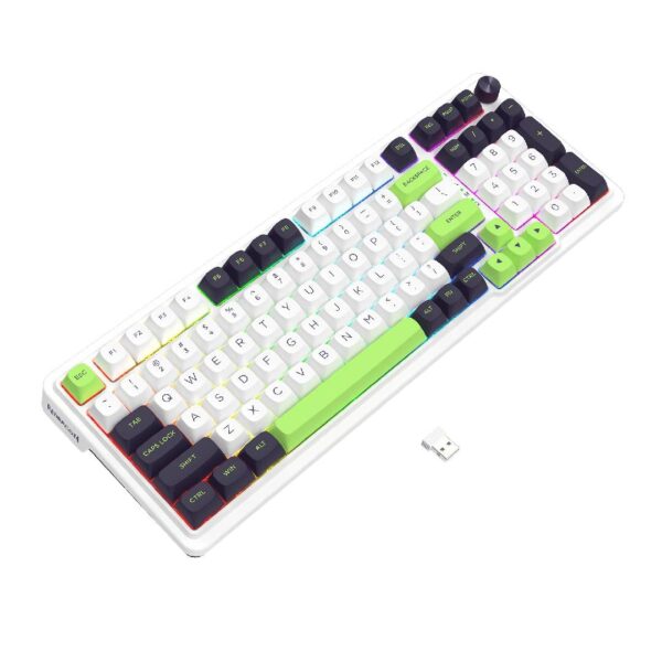 Teclado Mecánico Redragon Eisa MAX K686WBG-MAX RGB Wireless 2.4Ghz y Bluetooth - Vista 2