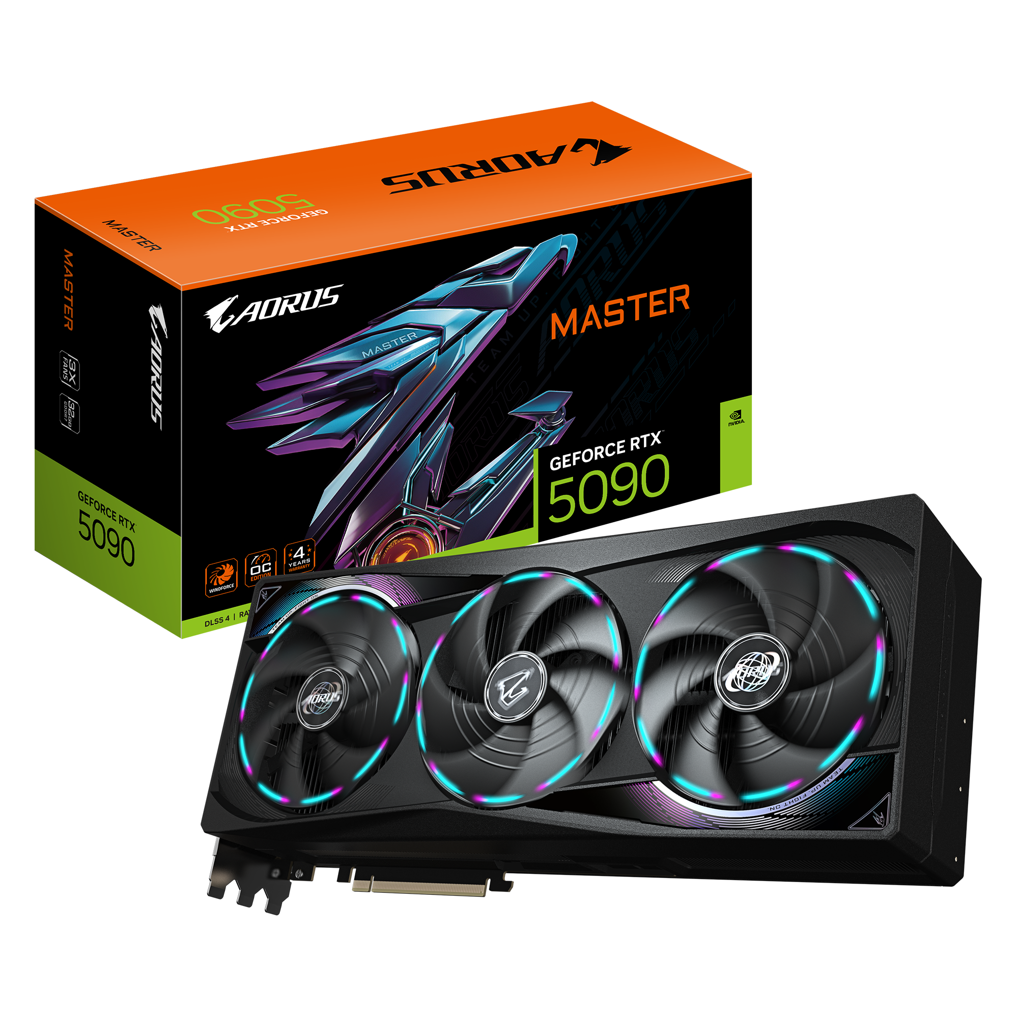 Tarjeta de Video AORUS GeForce RTX™ 5090 MASTER 32G – 32GB GDDR7