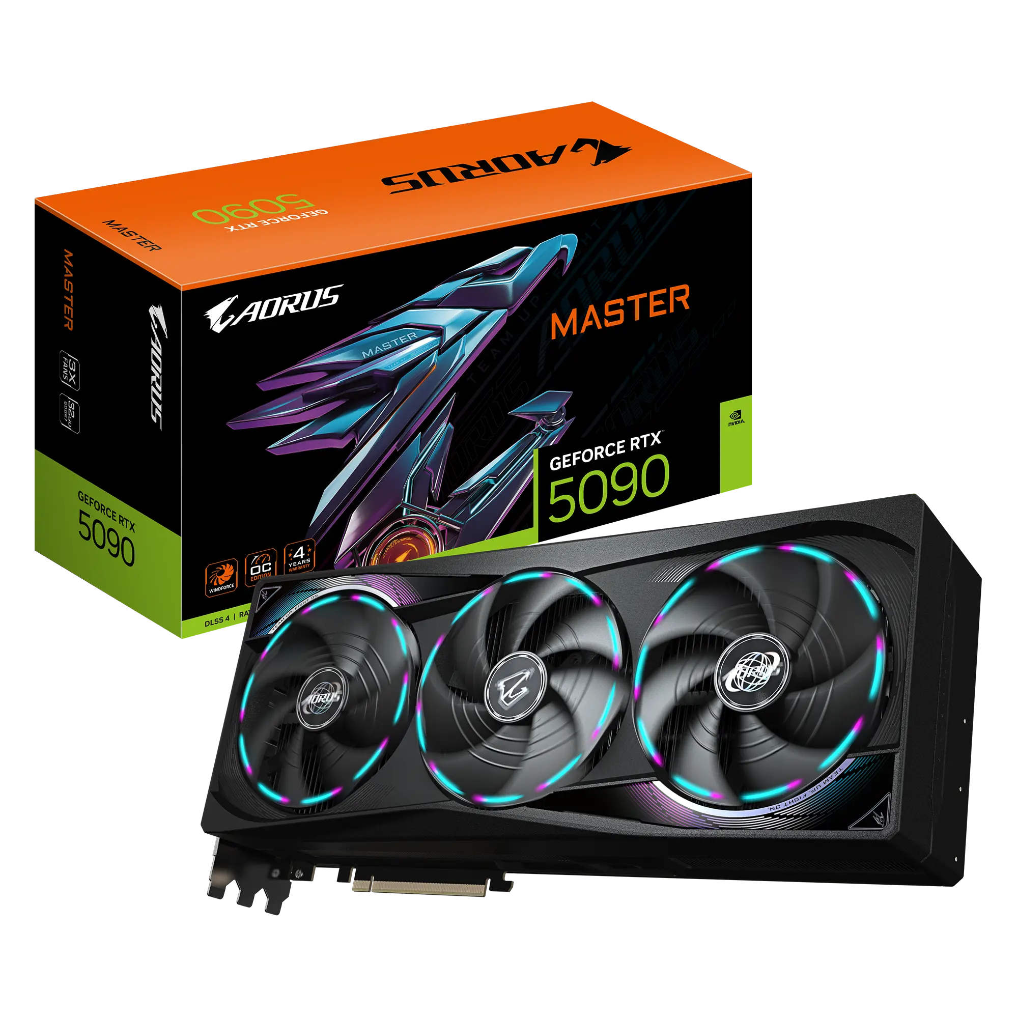 Tarjeta de Video AORUS GeForce RTX™ 5090 MASTER 32G – 32GB GDDR7
