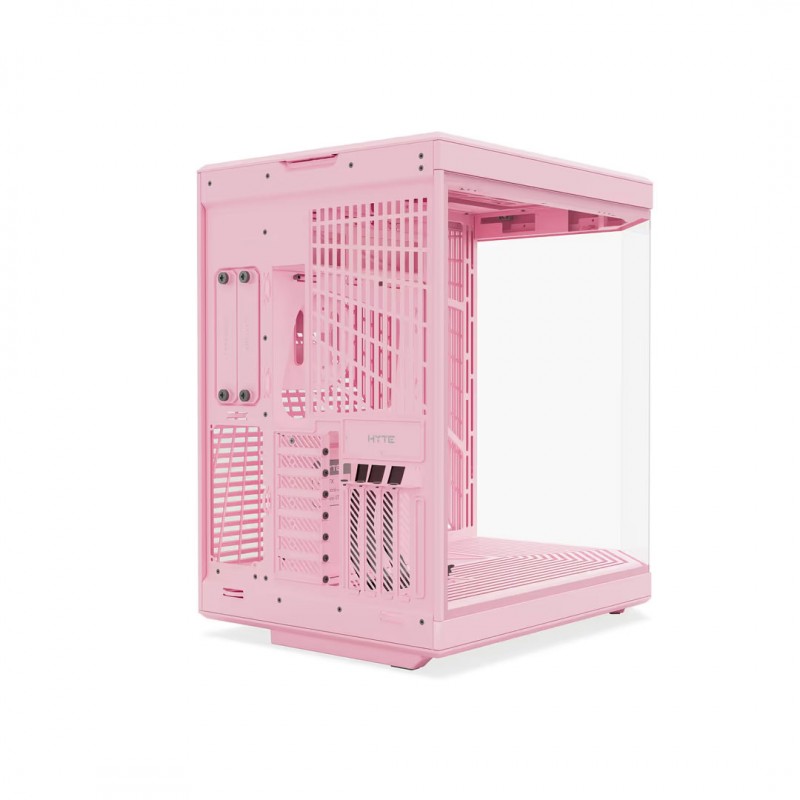 Gabinete HYTE Y70 Strawberry Milk ATX con Riser PCIe 4.0 vista 4