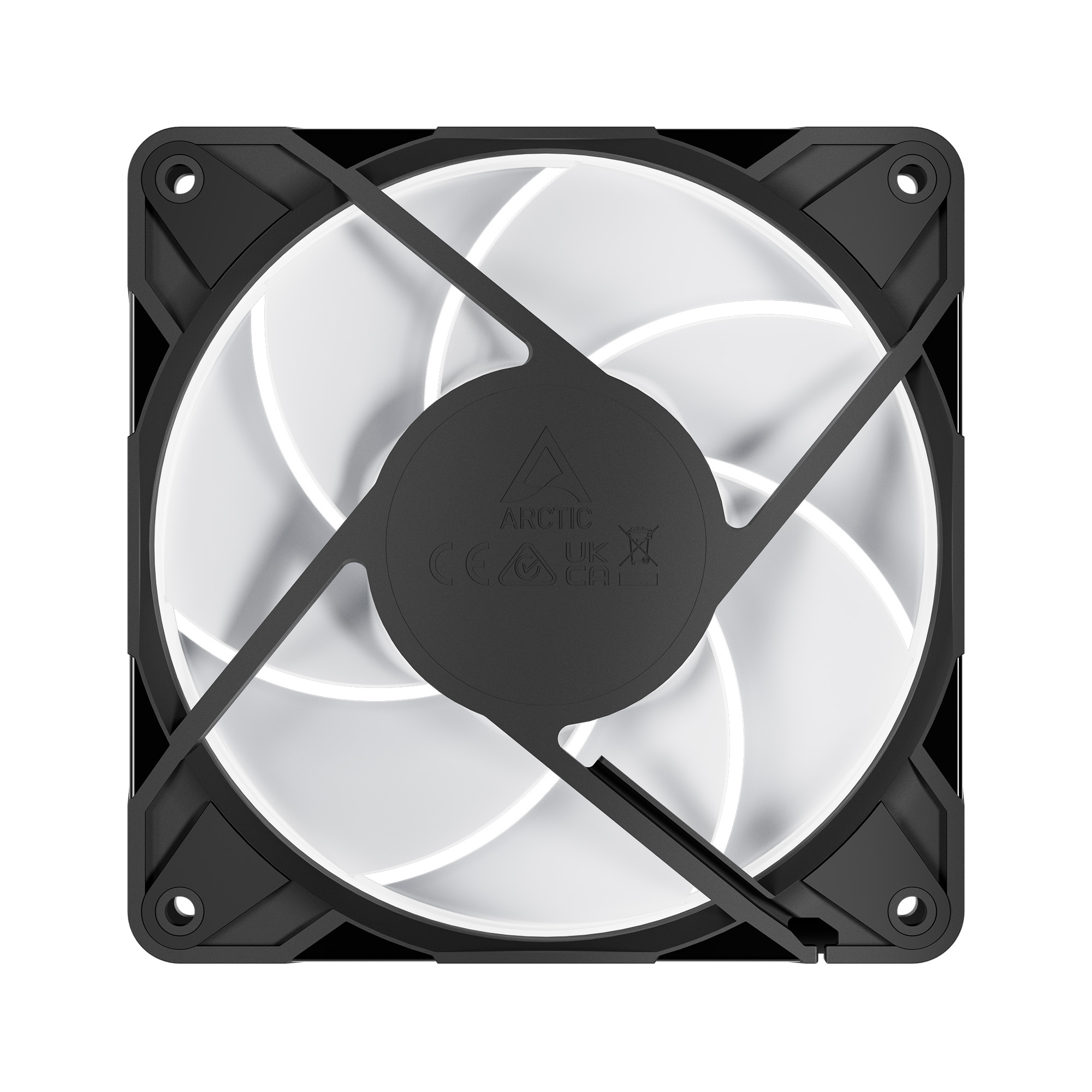 Ventilador ARCTIC P12 Pro PST A-RGB 120mm PWM Alta Presión Negro vista 4