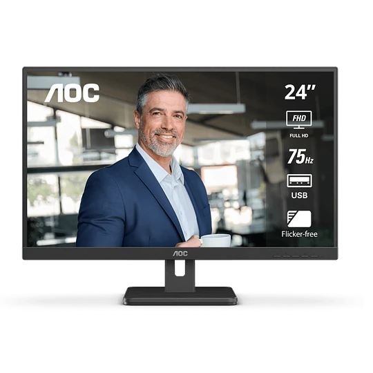 Monitor AOC 24E3UM 24" Full HD VA 75Hz HDMI DisplayPort USB