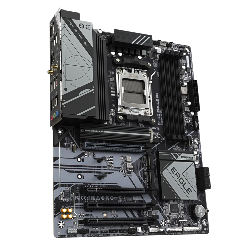 Placa Madre GIGABYTE B650 EAGLE AX – AM5, DDR5, PCIe 5.0, Wi-Fi 6E - Vista 3