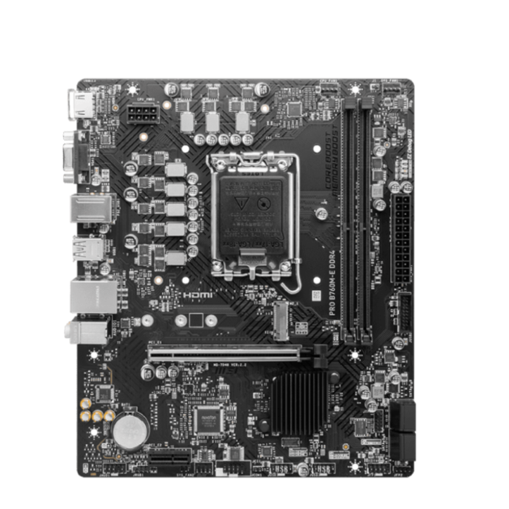 Placa Madre MSI PRO B760M-E DDR4 LGA 1700 M.2 HDMI VGA Micro ATX vista 2
