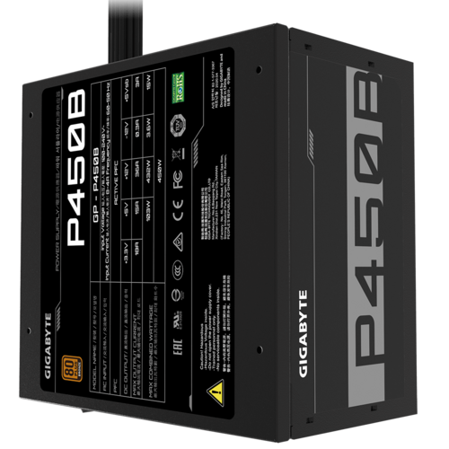 Fuente de poder GIGABYTE GP-P450B 450W 80+ Bronze - Vista 4
