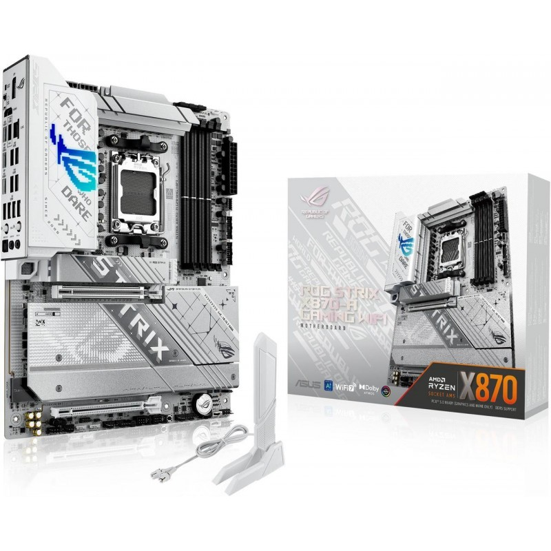 Placa Madre ASUS ROG STRIX X870-A GAMING WIFI – AM5, DDR5, PCIe 5.0, Wi-Fi 7, USB4, ATX