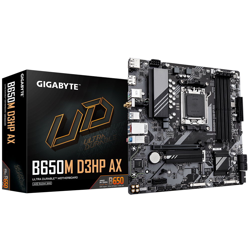 Placa Madre Gigabyte B650M D3HP AX AM5 DDR5 WiFi 6E Micro-ATX