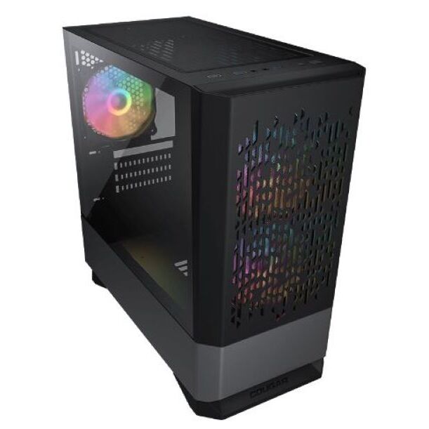 Gabinete - Cougar MG140 Air RGB sin Fuente - Micro ATX - Negro (385JM80.0004) - Vista 2