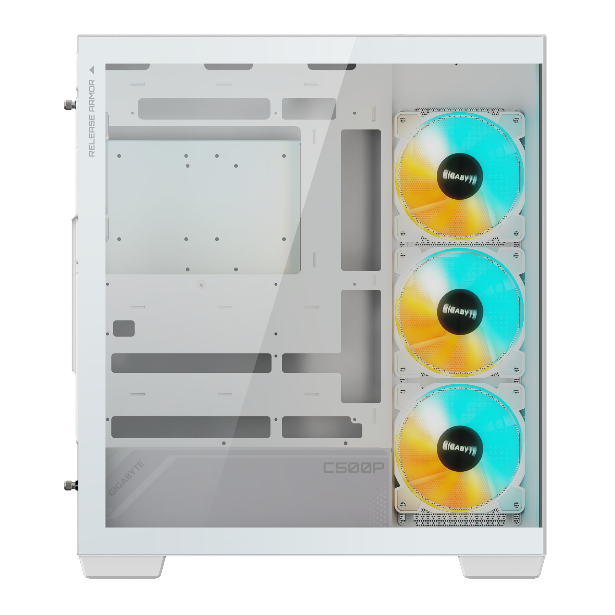 Gabinete GIGABYTE C500 Panoramic Stealth ICE (White Edition) - Vista 3