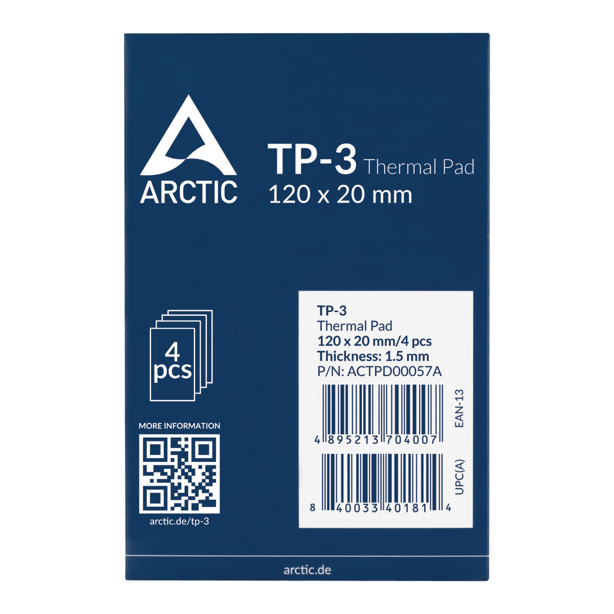Thermal Pad ARCTIC TP-3 120x20mm 1.5mm – Almohadilla Térmica Premium Alto Rendimiento vista 4