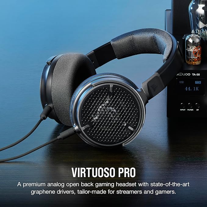 VIRTUOSO PRO Open Back Streaming/Gaming Headset - Carbon vista 3