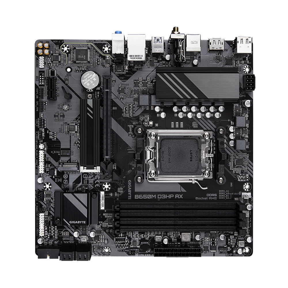 Placa Madre Gigabyte B650M D3HP AX AM5 DDR5 WiFi 6E Micro-ATX vista 4