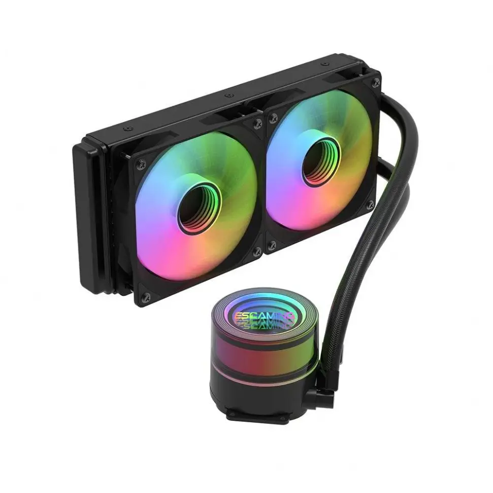Refrigeración Líquida EsGaming CZ 240B ARGB 240mm Compatible Intel y AMD vista 2