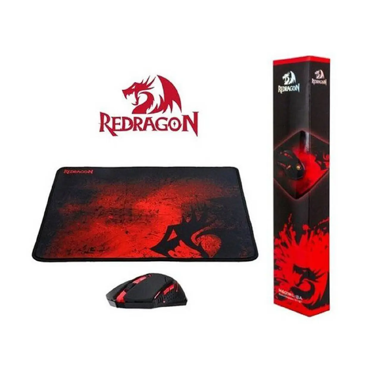 Kit Gamer Redragon M601 WL - Mouse Centrophorus Inalámbrico 2400 DPI + Mousepad Pisces P016 vista 3