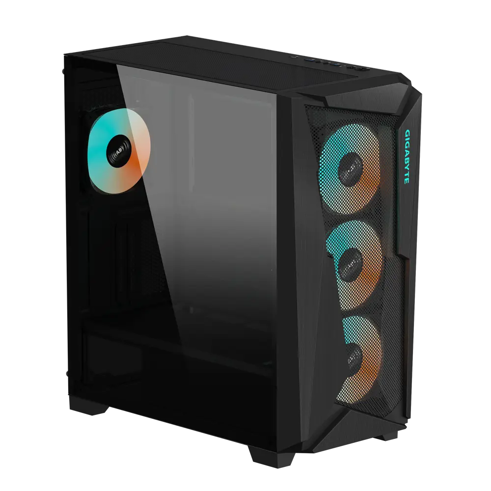 Gabinete Gigabyte C301 Glass V2 – Vidrio Templado, ARGB, USB-C, E-ATX vista 2