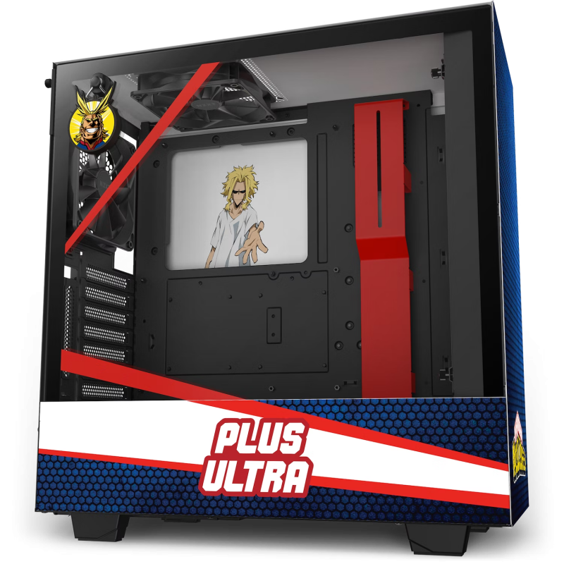 Gabinete NZXT H510i All Might ATX vista 2