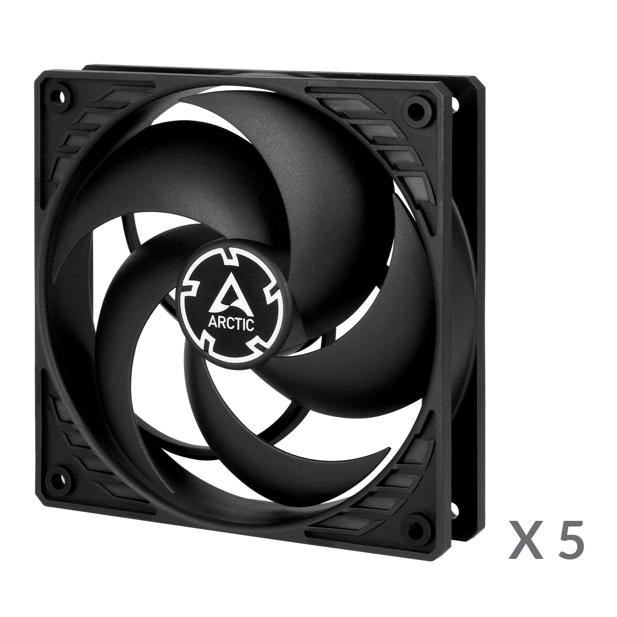 Pack 5 Ventiladores 120mm ARCTIC P12 PWM PST Black (ACFAN00137A) - Vista 2