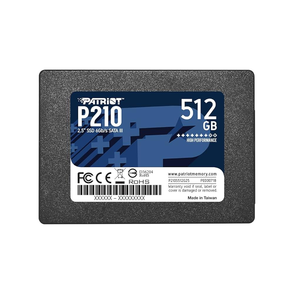 SSD Patriot P210 512GB 2.5" SATA III