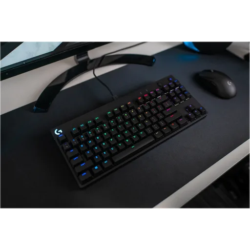 Teclado Mecánico Logitech G PRO TKL - GX Blue Clicky - Vista 3
