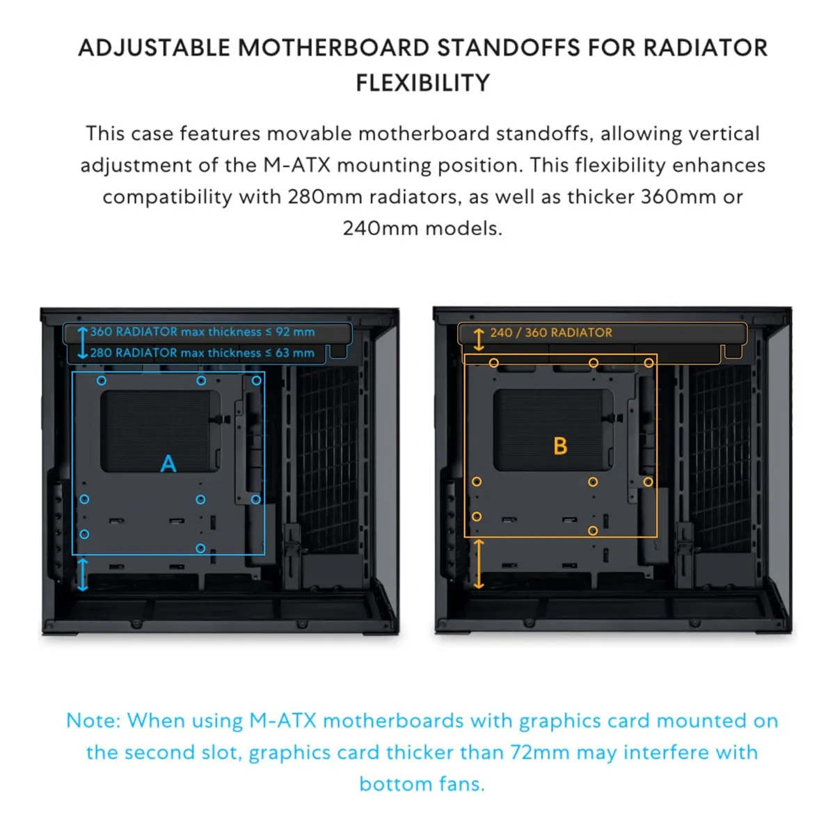 Gabinete Lian Li O11D Mini V2 Vidrio Templado ATX Negro vista 2