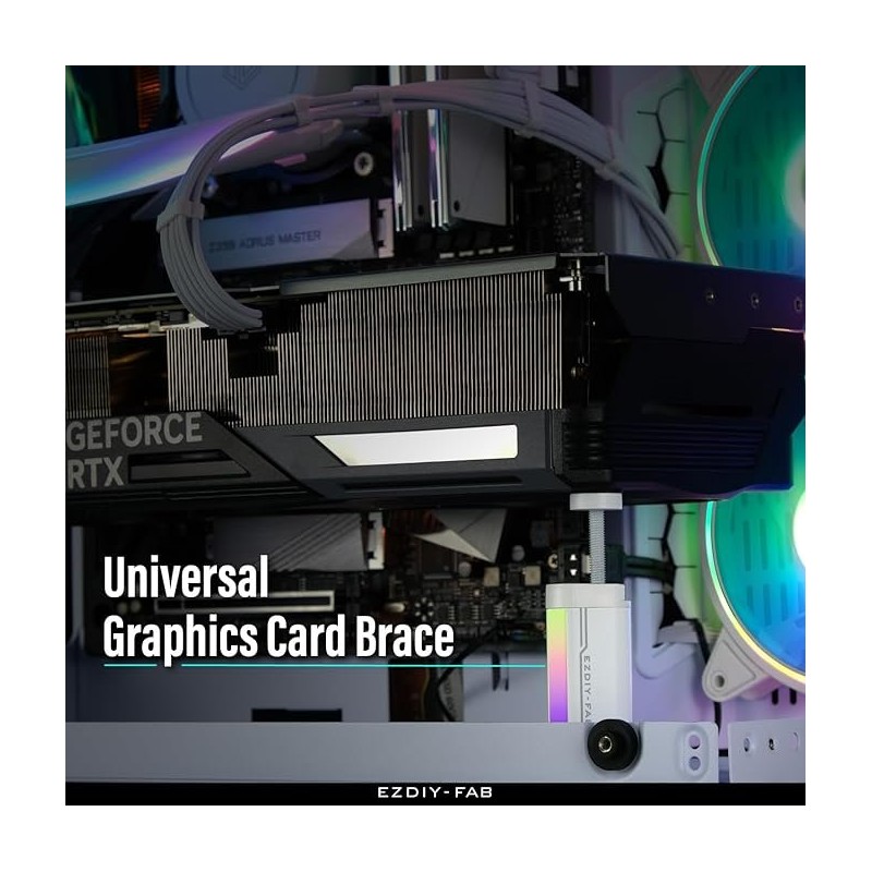 Soporte GPU EZDIY-FAB ARGB Blanco vista 5