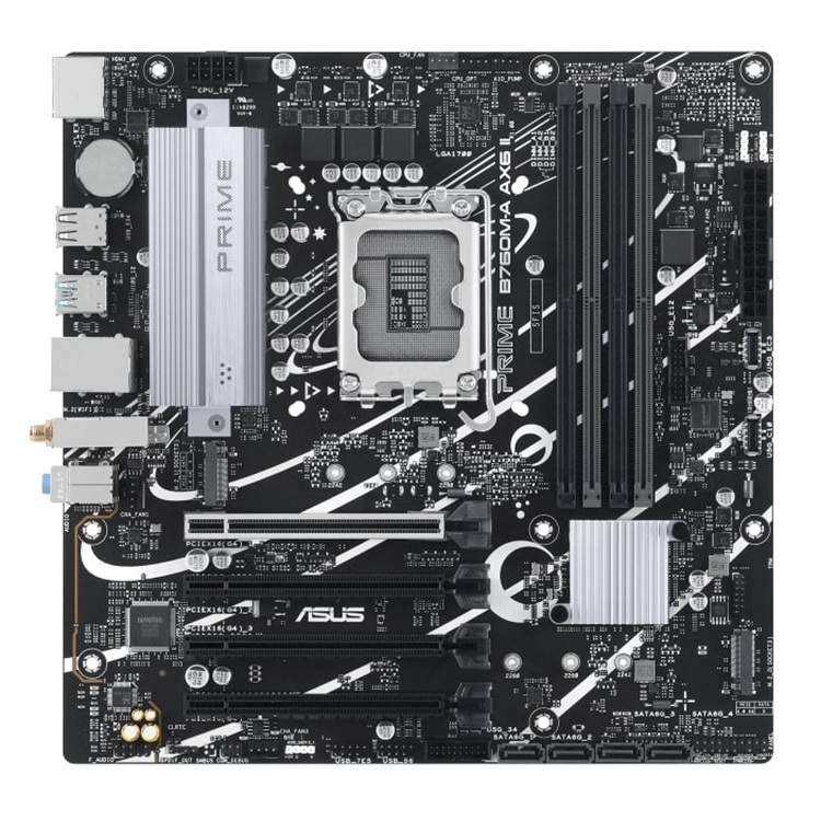 Placa Madre ASUS PRIME B760M-A AX6 II DDR5 LGA 1700 WiFi 6 M.2 Micro ATX vista 2